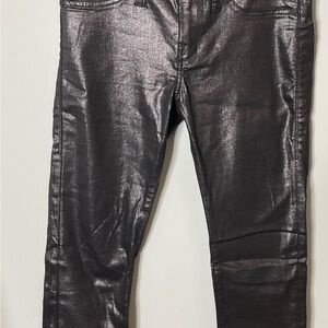 Rock & Republic Kashmiere Shiny Skinny Pants Women’s Metallic Sz 2M Excellent